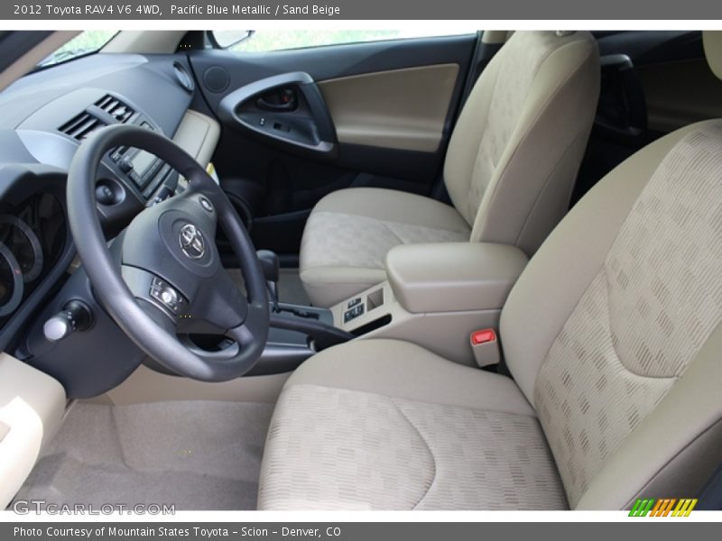Pacific Blue Metallic / Sand Beige 2012 Toyota RAV4 V6 4WD