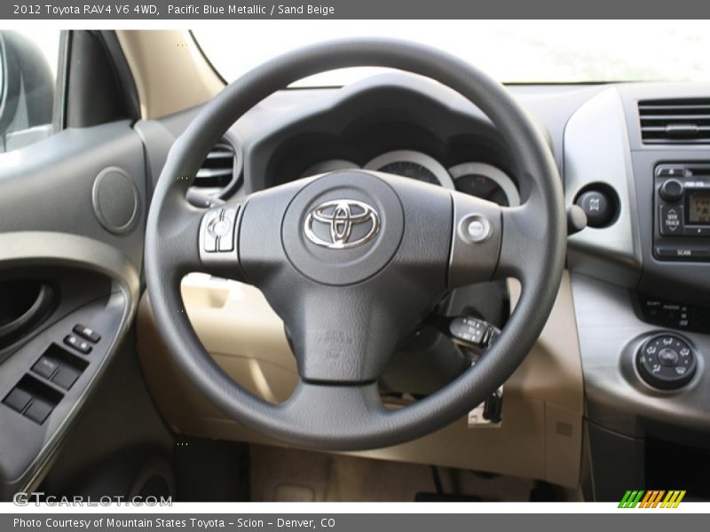 Pacific Blue Metallic / Sand Beige 2012 Toyota RAV4 V6 4WD