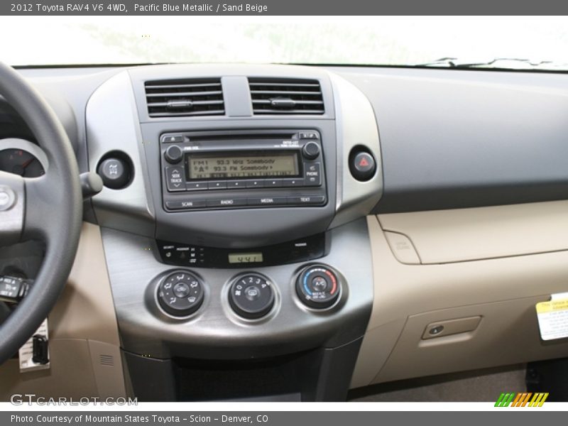 Pacific Blue Metallic / Sand Beige 2012 Toyota RAV4 V6 4WD