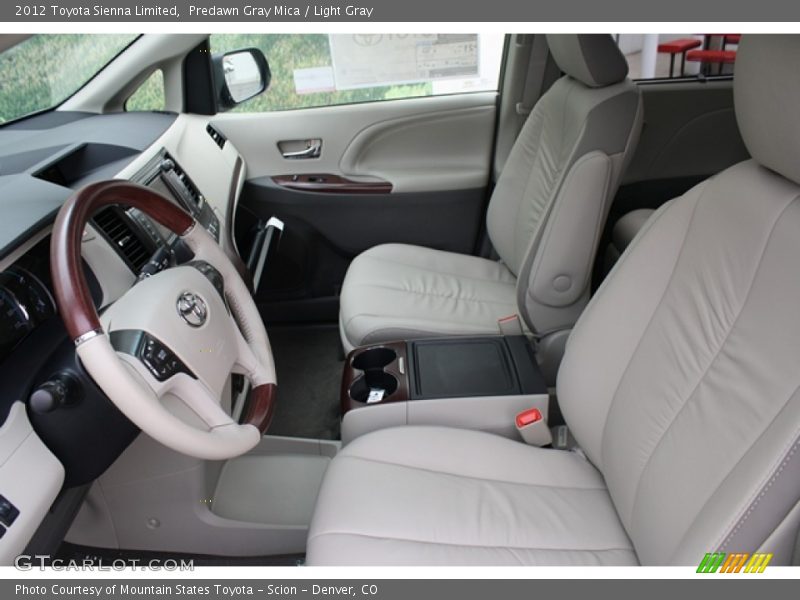 Predawn Gray Mica / Light Gray 2012 Toyota Sienna Limited