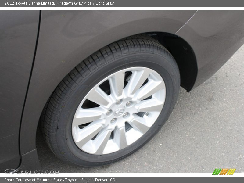 Predawn Gray Mica / Light Gray 2012 Toyota Sienna Limited