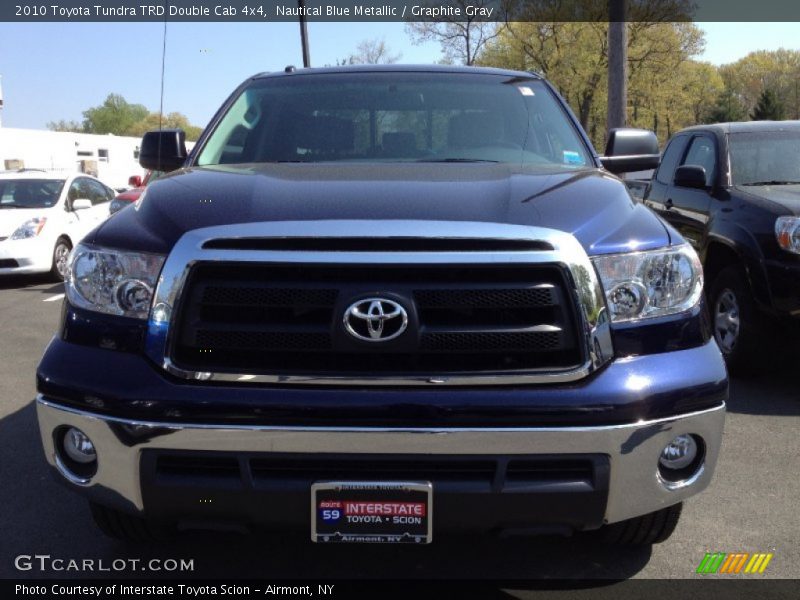 Nautical Blue Metallic / Graphite Gray 2010 Toyota Tundra TRD Double Cab 4x4