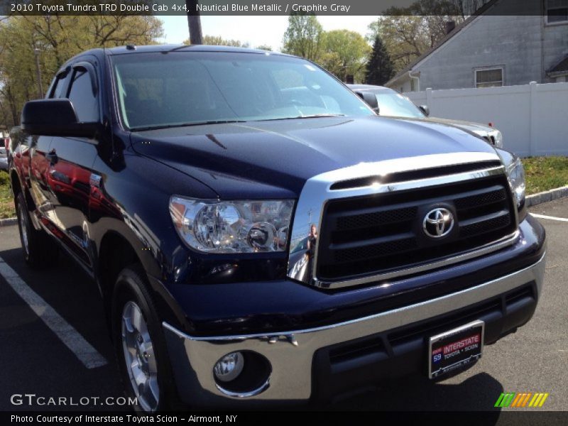 Nautical Blue Metallic / Graphite Gray 2010 Toyota Tundra TRD Double Cab 4x4