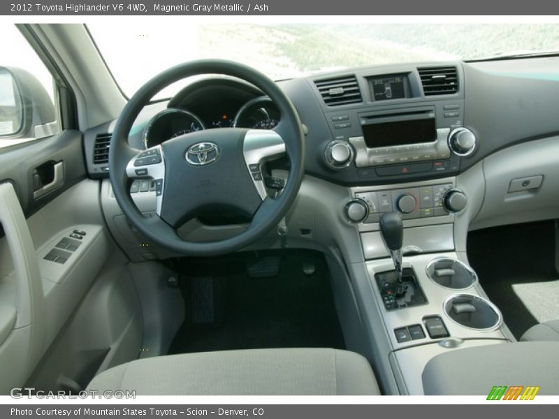 Magnetic Gray Metallic / Ash 2012 Toyota Highlander V6 4WD