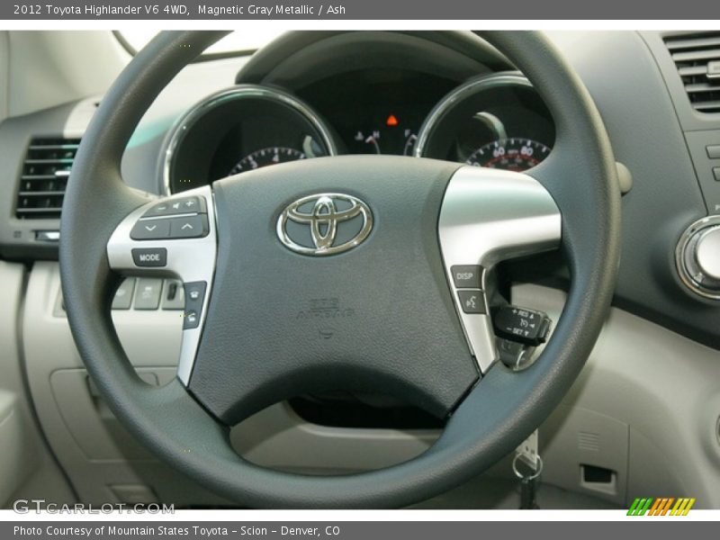 Magnetic Gray Metallic / Ash 2012 Toyota Highlander V6 4WD