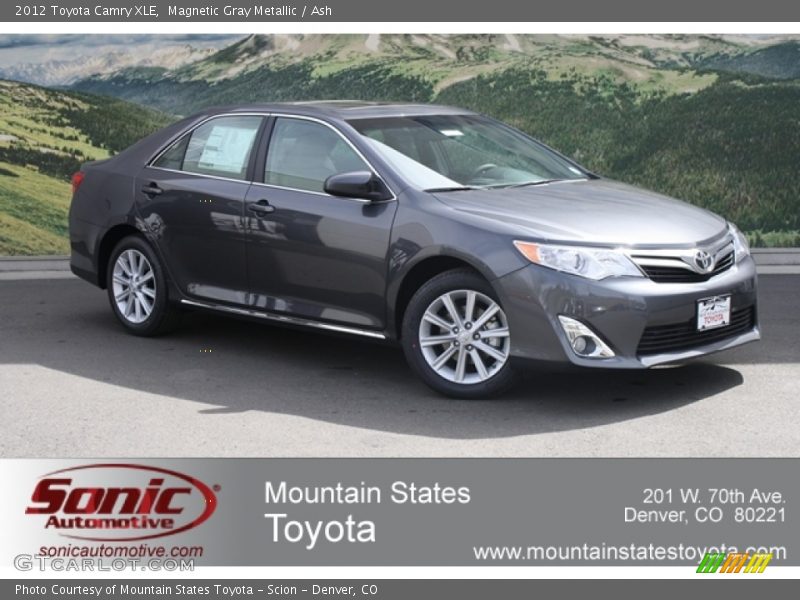 Magnetic Gray Metallic / Ash 2012 Toyota Camry XLE