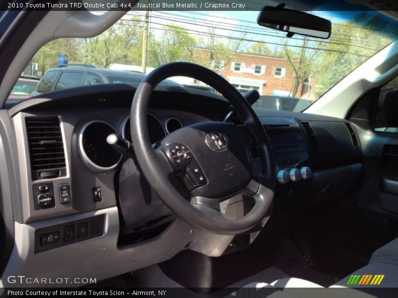 Nautical Blue Metallic / Graphite Gray 2010 Toyota Tundra TRD Double Cab 4x4