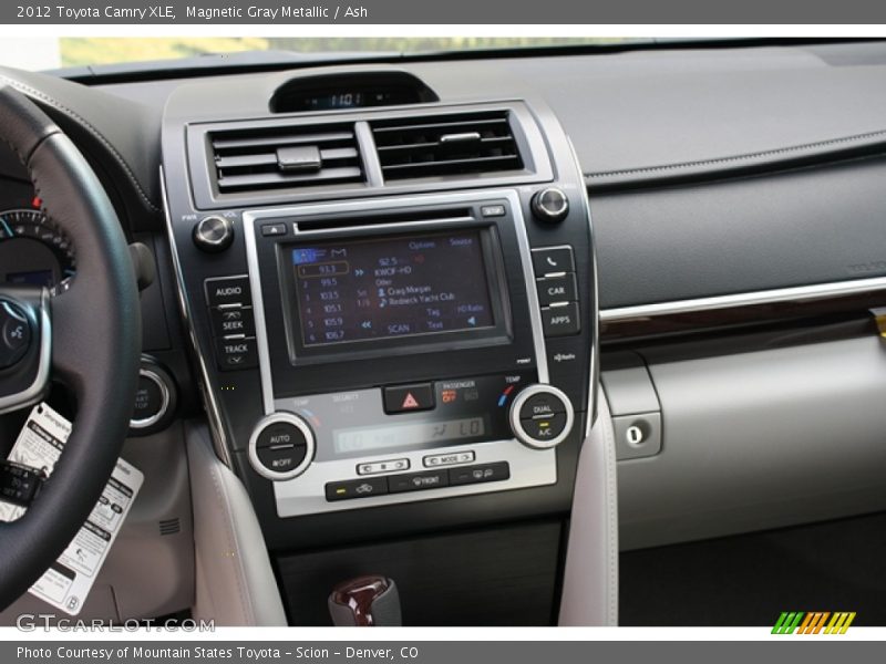 Magnetic Gray Metallic / Ash 2012 Toyota Camry XLE