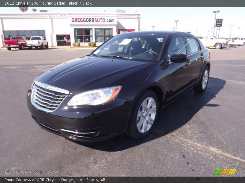 Black / Black 2012 Chrysler 200 Touring Sedan