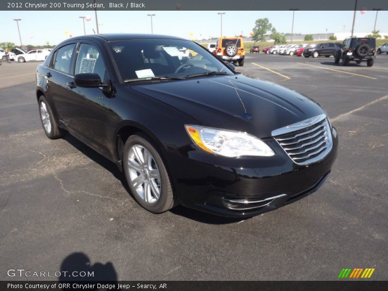 Black / Black 2012 Chrysler 200 Touring Sedan