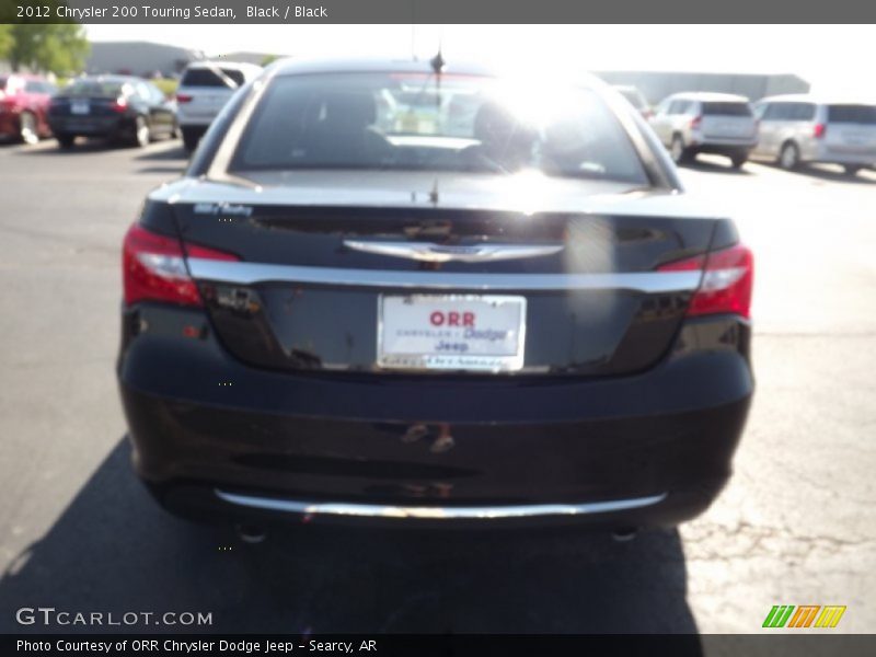 Black / Black 2012 Chrysler 200 Touring Sedan