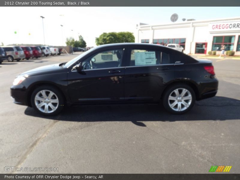 Black / Black 2012 Chrysler 200 Touring Sedan