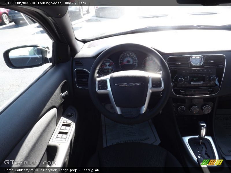 Black / Black 2012 Chrysler 200 Touring Sedan
