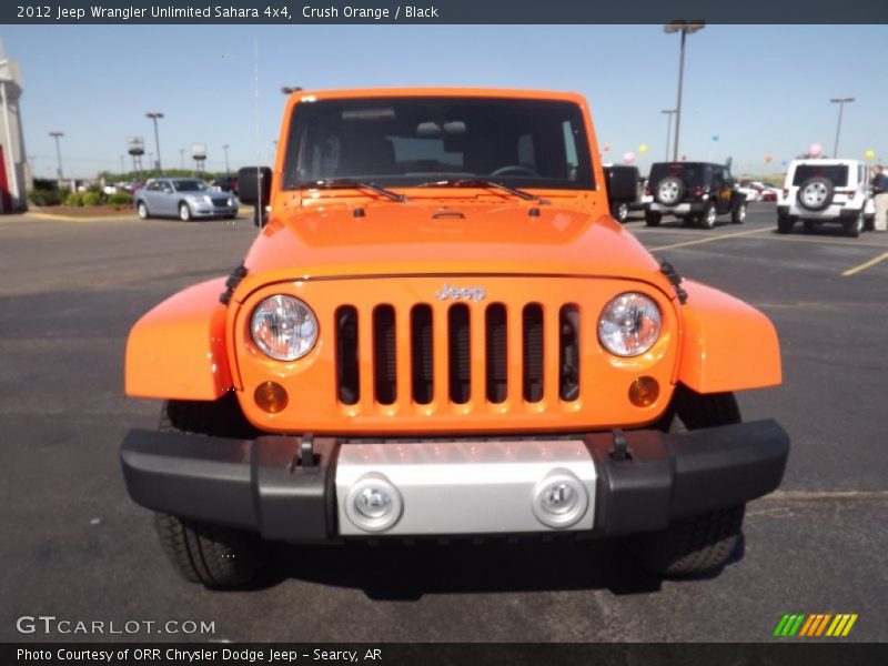 Crush Orange / Black 2012 Jeep Wrangler Unlimited Sahara 4x4