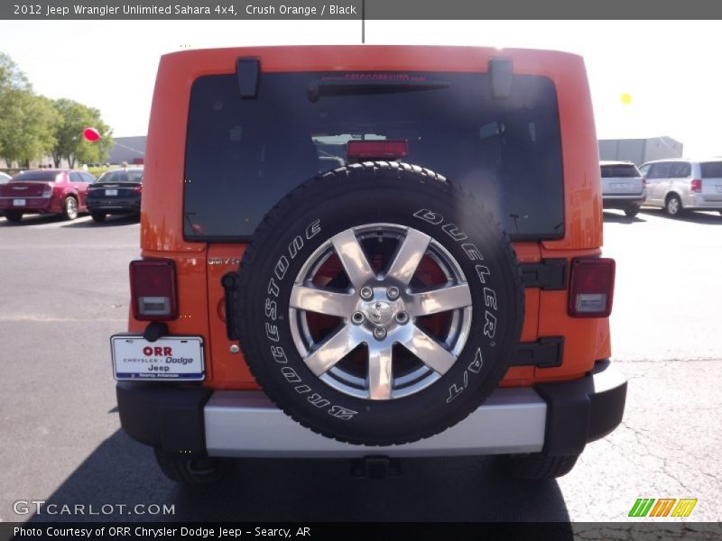 Crush Orange / Black 2012 Jeep Wrangler Unlimited Sahara 4x4
