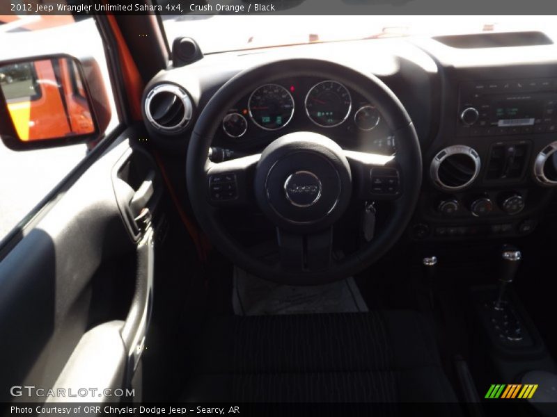 Crush Orange / Black 2012 Jeep Wrangler Unlimited Sahara 4x4