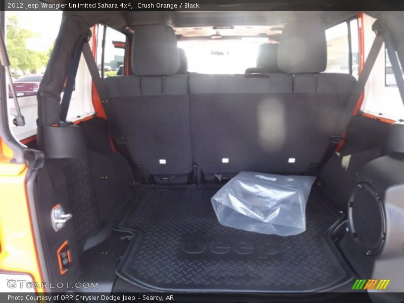 Crush Orange / Black 2012 Jeep Wrangler Unlimited Sahara 4x4