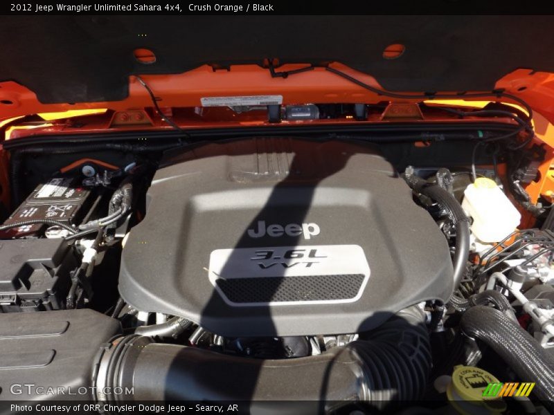 Crush Orange / Black 2012 Jeep Wrangler Unlimited Sahara 4x4