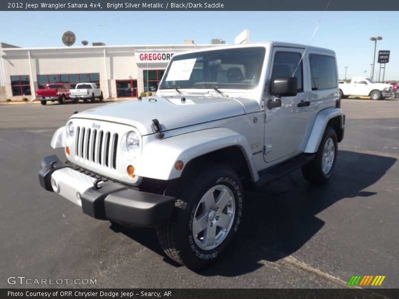 Bright Silver Metallic / Black/Dark Saddle 2012 Jeep Wrangler Sahara 4x4