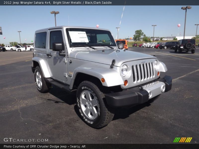 Bright Silver Metallic / Black/Dark Saddle 2012 Jeep Wrangler Sahara 4x4
