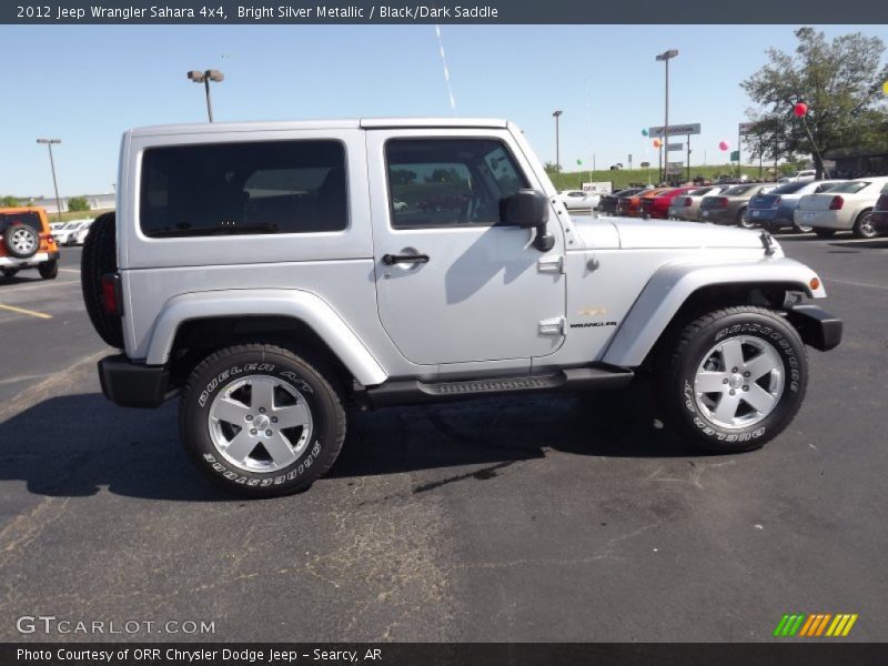 Bright Silver Metallic / Black/Dark Saddle 2012 Jeep Wrangler Sahara 4x4