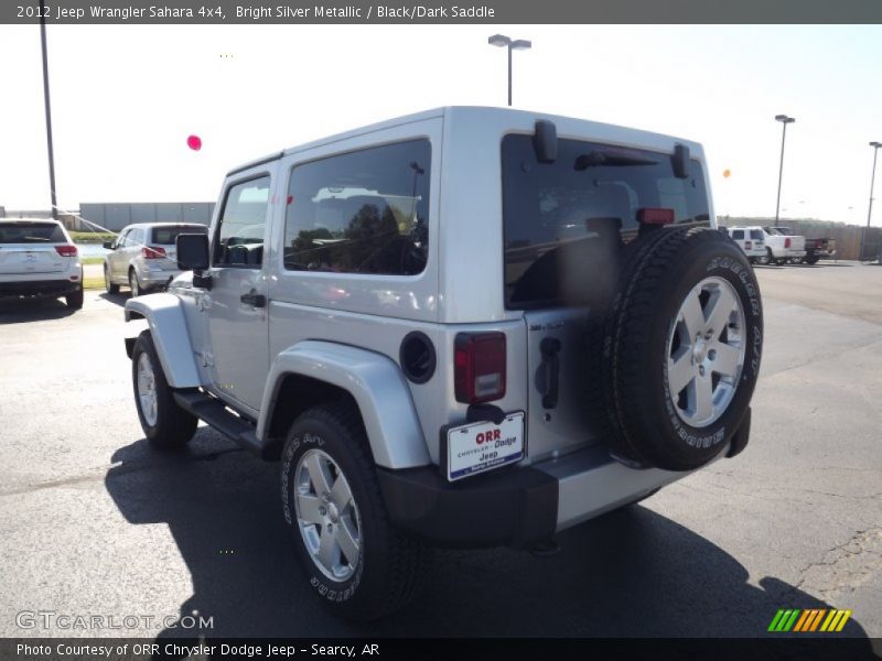 Bright Silver Metallic / Black/Dark Saddle 2012 Jeep Wrangler Sahara 4x4