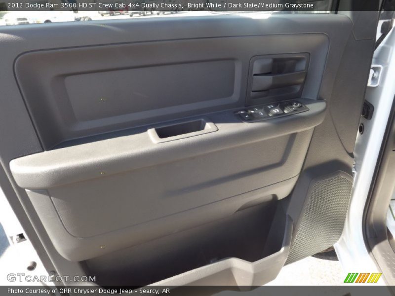 Bright White / Dark Slate/Medium Graystone 2012 Dodge Ram 3500 HD ST Crew Cab 4x4 Dually Chassis