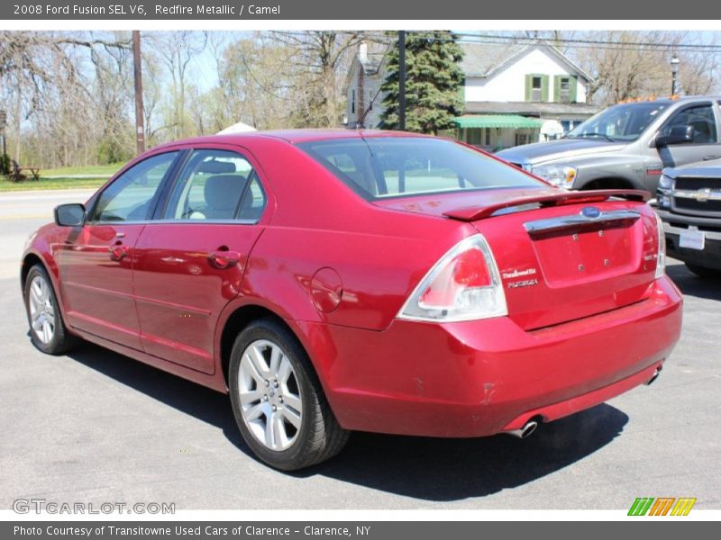 Redfire Metallic / Camel 2008 Ford Fusion SEL V6