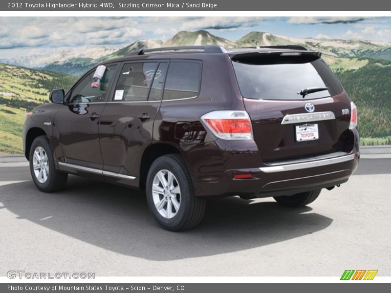 Sizzling Crimson Mica / Sand Beige 2012 Toyota Highlander Hybrid 4WD