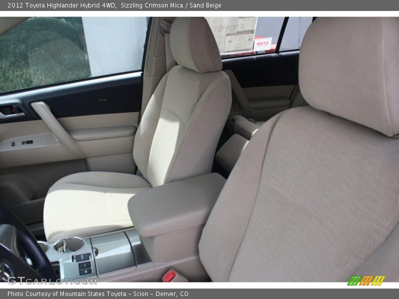 Sizzling Crimson Mica / Sand Beige 2012 Toyota Highlander Hybrid 4WD
