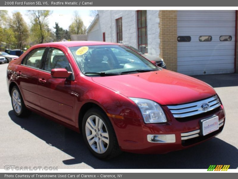 Redfire Metallic / Camel 2008 Ford Fusion SEL V6