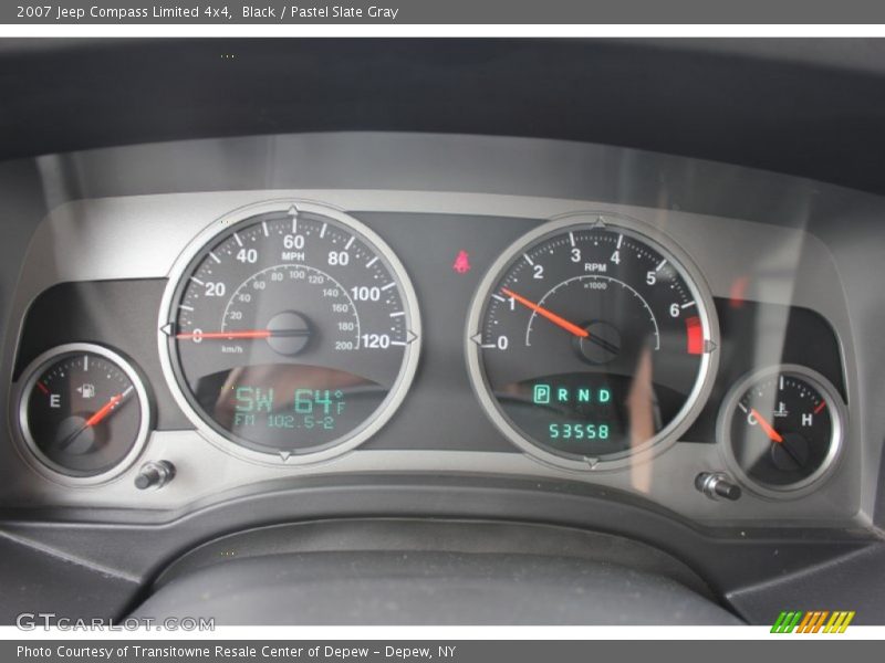 Black / Pastel Slate Gray 2007 Jeep Compass Limited 4x4
