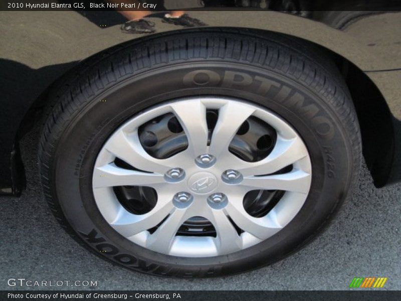 Black Noir Pearl / Gray 2010 Hyundai Elantra GLS