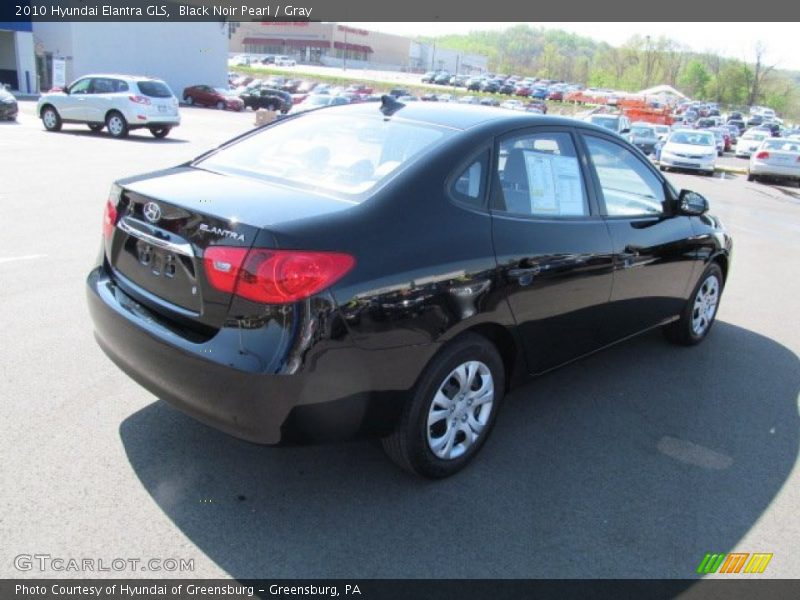 Black Noir Pearl / Gray 2010 Hyundai Elantra GLS