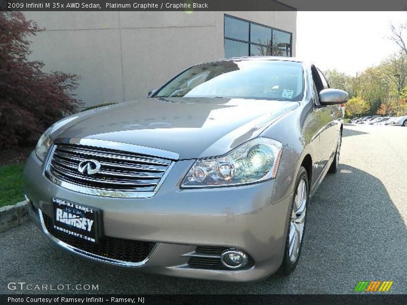 Platinum Graphite / Graphite Black 2009 Infiniti M 35x AWD Sedan