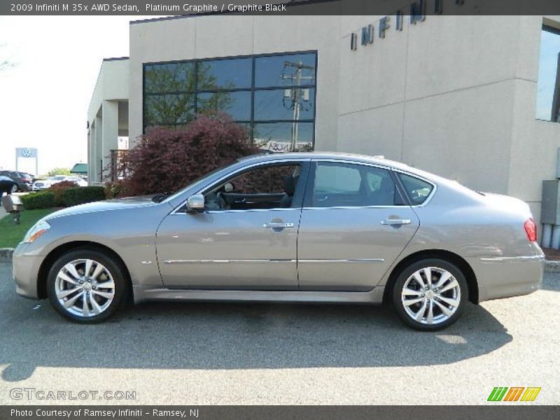 Platinum Graphite / Graphite Black 2009 Infiniti M 35x AWD Sedan
