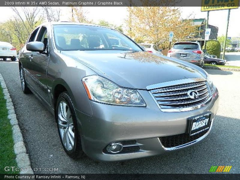 Platinum Graphite / Graphite Black 2009 Infiniti M 35x AWD Sedan