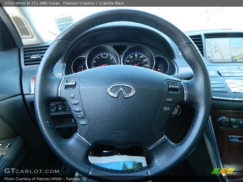 Platinum Graphite / Graphite Black 2009 Infiniti M 35x AWD Sedan