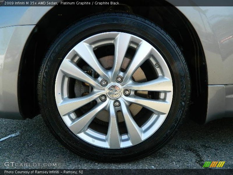 Platinum Graphite / Graphite Black 2009 Infiniti M 35x AWD Sedan