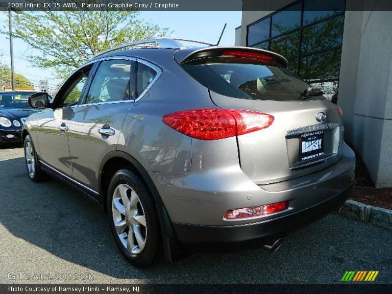 Platinum Graphite Gray / Graphite 2008 Infiniti EX 35 AWD