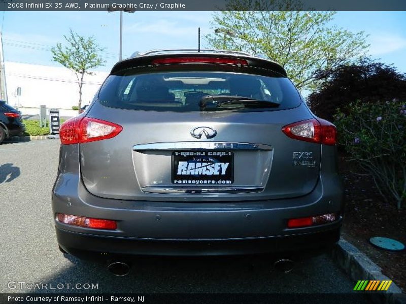 Platinum Graphite Gray / Graphite 2008 Infiniti EX 35 AWD