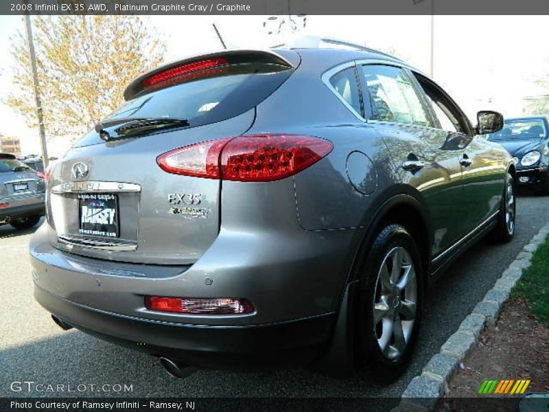 Platinum Graphite Gray / Graphite 2008 Infiniti EX 35 AWD