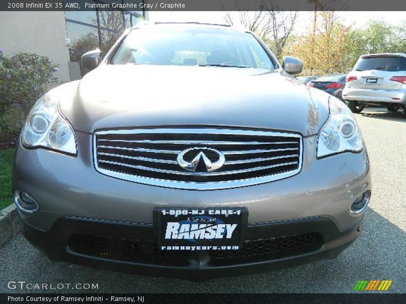 Platinum Graphite Gray / Graphite 2008 Infiniti EX 35 AWD