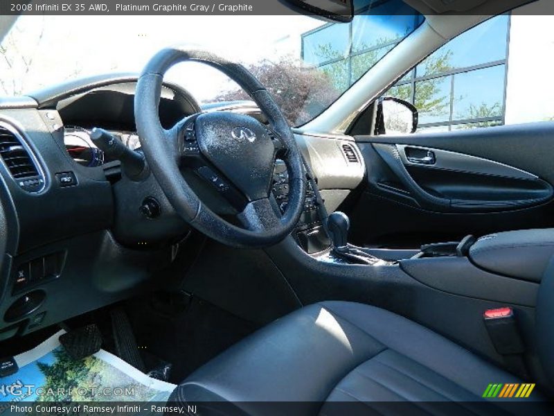 Platinum Graphite Gray / Graphite 2008 Infiniti EX 35 AWD