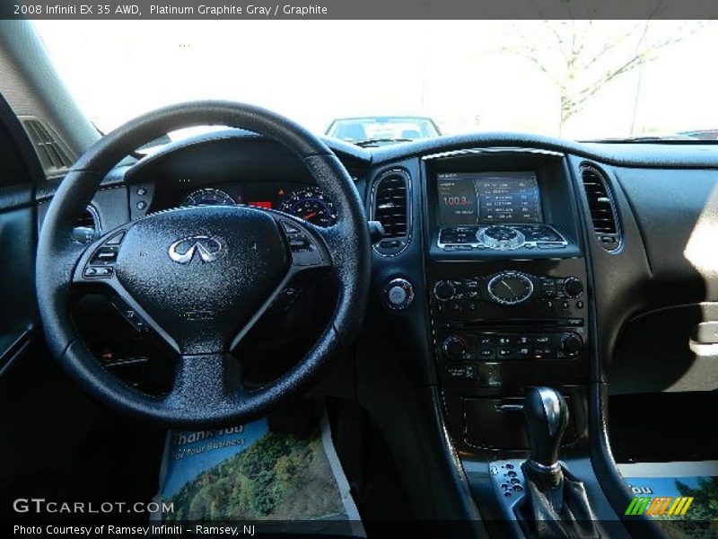 Platinum Graphite Gray / Graphite 2008 Infiniti EX 35 AWD
