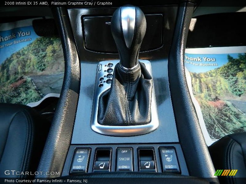 Platinum Graphite Gray / Graphite 2008 Infiniti EX 35 AWD