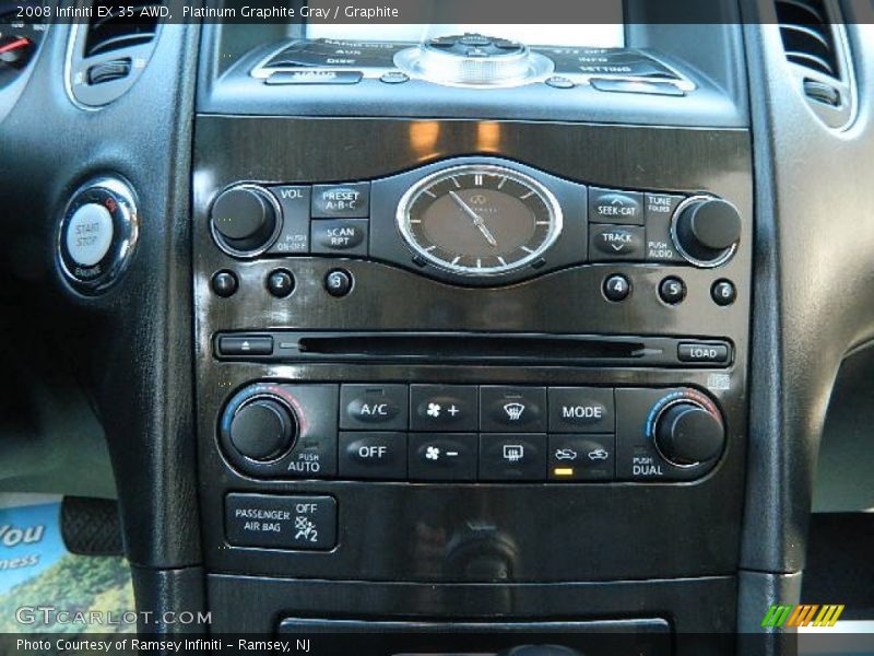 Platinum Graphite Gray / Graphite 2008 Infiniti EX 35 AWD