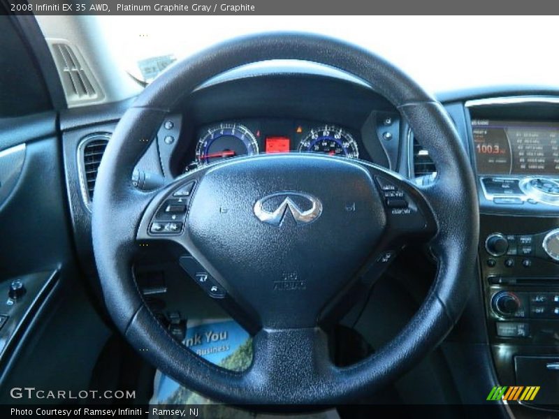 Platinum Graphite Gray / Graphite 2008 Infiniti EX 35 AWD