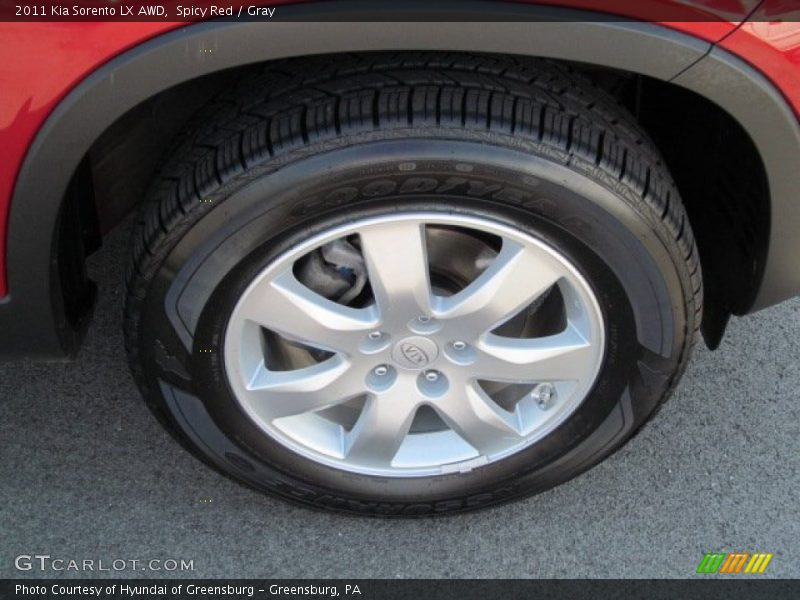 Spicy Red / Gray 2011 Kia Sorento LX AWD