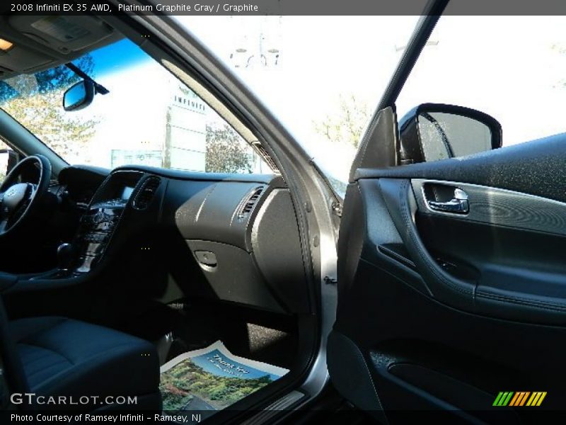 Platinum Graphite Gray / Graphite 2008 Infiniti EX 35 AWD